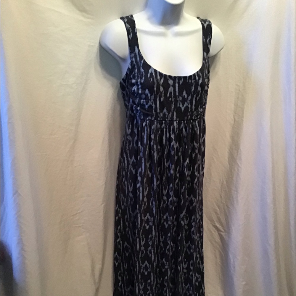 Grey & blue maxi dress, EUC, beautiful sundress